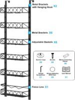 6 Tier Adjustable Baskets Over Door Pantry Organiser for Home Kitchen - Image 7