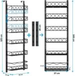 6 Tier Adjustable Baskets Over Door Pantry Organiser for Home Kitchen - Image 8