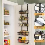 4 Tier Adjustable Baskets Over Door Pantry Organiser for Home Kitchen - Image 2