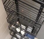 4 Tier Adjustable Baskets Over Door Pantry Organiser for Home Kitchen - Image 7