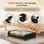 Set 2 Pcs XXL Under Bed Rolling Storage Containers with 50L Large Capacity and Wheels - Image 4