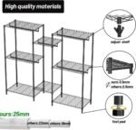 CARLA HOME Heavy Duty Clothing Garment Rack Organizer with Hanging Rods & Storage Shelves for Clothes, Shoes & Wardrobe - Image 4