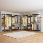 CARLA HOME Heavy Duty Clothing Garment Rack Organizer with Hanging Rods & Storage Shelves for Clothes, Shoes & Wardrobe - Image 8
