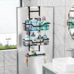 CARLA HOME Over the Door 3-tier Shower Caddy Organizer Shelf with Hooks for Bathroom - Image 3