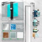 CARLA HOME Over the Door 3-tier Shower Caddy Organizer Shelf with Hooks for Bathroom - Image 5