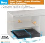 CARLA HOME 2 Pack Pull Out Cabinet Organizer Expandable for Cabinets with Adjustable Slide Out Shelves and Easy Installation (Black) - Image 2