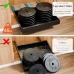 CARLA HOME 2 Pack Pull Out Cabinet Organizer Expandable for Cabinets with Adjustable Slide Out Shelves and Easy Installation (Black) - Image 6