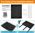 CARLA HOME 2 Pack Pull Out Cabinet Organizer Expandable for Cabinets with Adjustable Slide Out Shelves and Easy Installation (Black) - Image 8
