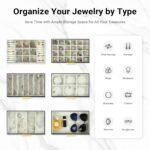 CARLA HOME  6-Layer Large Jewelry Organizer Box for Women with Mirror, Drawers, Hooks & Dividers for Rings, Necklaces, Bracelets, Ideal Gift for Women (Black) - Image 6