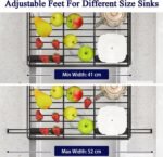 CARLA HOME Expandable Dish Drying Rack with Drainage Spout, Utensil Holder & Drainboardfor Kitchen Countertop Organizer (2 tier) - Image 5