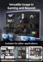 CARLA HOME Pegboard Wall Organizer Kit with 3 Modular Black Panels & 17 Accessories for Gaming, Office & Craft Storage - Image 7
