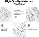 CARLA HOME Desk Pegboard Organizer Kit  with Hooks, Tray & Mount Ideal for Office, Gaming Setup & Home Workspace Organization (White) - Image 8