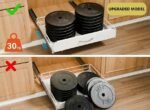 CARLA HOME 2 Pack Pull Out Dish Rack for Kitchen Cabinet with Slide Out Drawer Organizer for Plates, Bowls & Utensils - Image 6