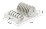 CARLA HOME 2 Pack Pull Out Dish Rack for Kitchen Cabinet with Slide Out Drawer Organizer for Plates, Bowls & Utensils - Image 8