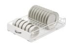 CARLA HOME 2 Pack Pull Out Dish Rack for Kitchen Cabinet with Slide Out Drawer Organizer for Plates, Bowls & Utensils - Image 9