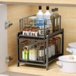 CARLA HOME 2 Tier Sliding Cabinet Organizer Drawer Storage Rack for Kitchen or Bathroom - Image 2