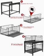 CARLA HOME 2 Tier Sliding Cabinet Organizer Drawer Storage Rack for Kitchen or Bathroom - Image 8