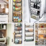 CARLA HOME 6-Tier Over the Door Organizer Heavy-Duty Metal Pantry Rack with Hanging Baskets for Home Kitchen Storage & Bathroom Door Organization (Black) - Image 7