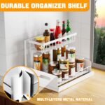 CARLA HOME 2 pack Under Sink Organiser with Sliding Drawers & 2 tier for Kitchen & Bathroom - Image 3