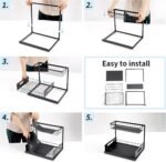 CARLA HOME 2 pack Under Sink Organiser with Sliding Drawers & 2 tier for Kitchen & Bathroom - Image 9