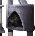 CARLA HOME 120cm Cat Tree for Indoor Cats with Condo, Hammock & Plush Perchfor for Kittens & Adult Cats - Image 4