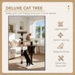 CARLA HOME 140cm Cat Tree for Indoor Cats with Plush Perch, Sisal Scratching Posts & Condo for Kittens & Adult Cats (Beige) - Image 4