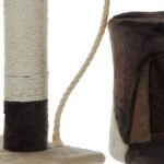 CARLA HOME 140cm Cat Tree for Indoor Cats with Plush Perch, Sisal Scratching Posts & Condo for Kittens & Adult Cats (Beige) - Image 8