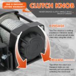 Electric Winch 4500LBS Winch Steel Cable Trailer Towing Remote ATV Winch UTV Winch 4WD - Image 4