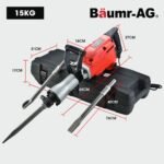 Baumr-AG 2200W Pro-Grade Electric Demolition Jackhammer, with 3 Bonus Chisels, Carry Case - Image 10
