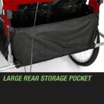 Tag-Along Kids Bike Trailer Child Bicycle Pram Stroller Children Wheel Jogger Red - Image 10