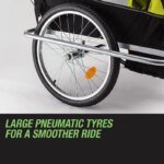 Tag-along Kids Bike Trailer Bicycle Pram Stroller Children Jogger Yellow - Image 6