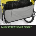 Tag-along Kids Bike Trailer Bicycle Pram Stroller Children Jogger Yellow - Image 10