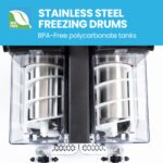 POLYCOOL 6L Double Tank Slushie Machine, Independent Digital Control Slushy Maker - Image 4