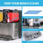 POLYCOOL 6L Double Tank Slushie Machine, Independent Digital Control Slushy Maker - Image 7