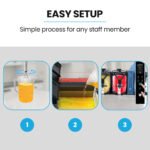 POLYCOOL 9L Triple Tank Slushie Machine, Independent Digital Control Slushy Maker - Image 8
