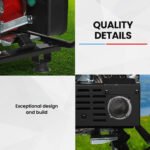 GENPOWER 8.5kW Peak 7.2kw Open Frame Inverter Generator, Push-Button Start, 2x15A, 1x32A, 20L Tank, Wheels, RCD, Portable, Backup - Image 9