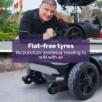 EQUIPMED FreeLite+ Mid-Sized Foldable Electric Mobility Scooter, Lithium Battery, Long Range and Easy Charging, Red - Image 7