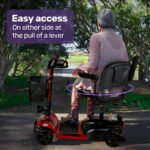 EQUIPMED FreeLite+ Mid-Sized Foldable Electric Mobility Scooter, Lithium Battery, Long Range and Easy Charging, Red - Image 12