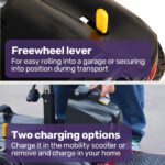 EQUIPMED FreeLite+ Mid-Sized Foldable Electric Mobility Scooter, Lithium Battery, Long Range and Easy Charging, Red - Image 15