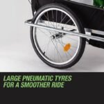 Tag-along Kids Bike Trailer Bicycle Pram Stroller Children Jogger Green - Image 6