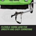Tag-along Kids Bike Trailer Bicycle Pram Stroller Children Jogger Green - Image 7