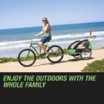 Tag-along Kids Bike Trailer Bicycle Pram Stroller Children Jogger Green - Image 8