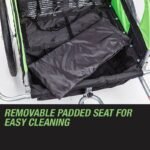 Tag-along Kids Bike Trailer Bicycle Pram Stroller Children Jogger Green - Image 9