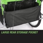 Tag-along Kids Bike Trailer Bicycle Pram Stroller Children Jogger Green - Image 10