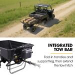 BAUMR-AG 40V Li-ion Powered 300KG / 300L Wheelbarrow, ATV Tow Bar, Deep V-tread Tyre, 2 Wheel Direct Drive - Image 10