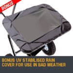 PLANTCRAFT Tow Behind Broadcast Spreader 30kg 26L Seed Fertiliser Tow Rotary - Image 9