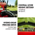BAUMR-AG 36" Stand-On Zero-Turn Mower, Electric Start, 23hp, 764cc, Hydrostatic Drive, 10 Cut Heights - Image 9