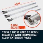 MTM 62CC Pole Chainsaw Hedge Trimmer Saw Brush Cutter Whipper Snipper Multi Tool - Image 9