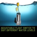 PROTEGE 2000W Submersible Dirty Water Pump Bore Tank Well Steel Automatic - Image 9