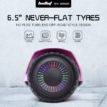 BULLET SX-2500 Hoverboard Scooter, 500W Brushless, UL Certified, AU Compliant, 6.5-inch Off-Road Style Tyres, Superior Self Balancing System, LED Lights, Pink - Image 9